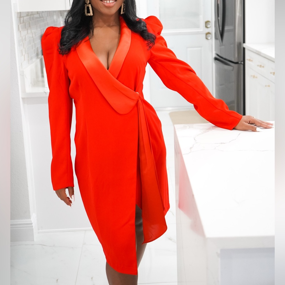Red Blazer Dress